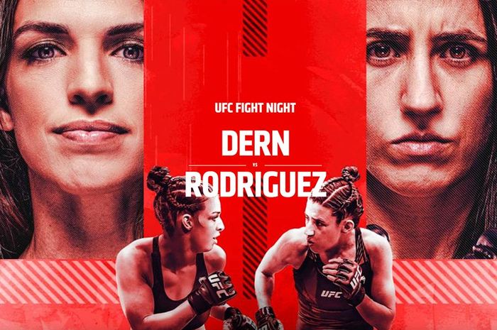 Poster UFC Vegas 39 dengan main event Mackenzie Dern vs Marina Rodriguez.