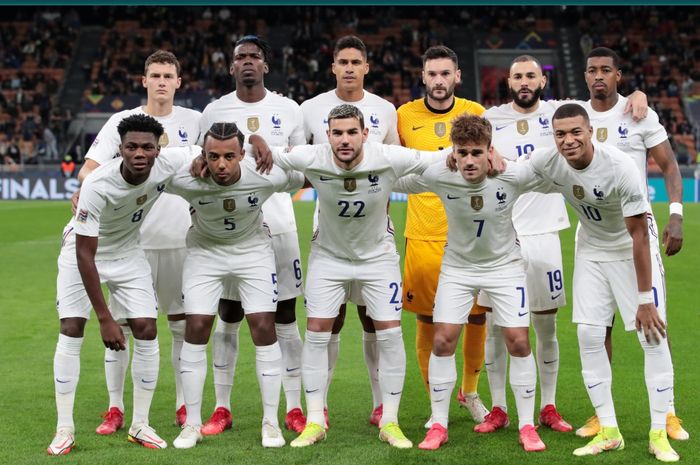 Skuad timnas Prancis di final UEFA Nations League 2020-2021.