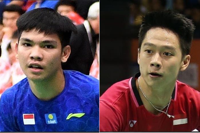 Daniel Marthin (kiri) dan Kevin Sanjaya Sukamuljo (kanan).