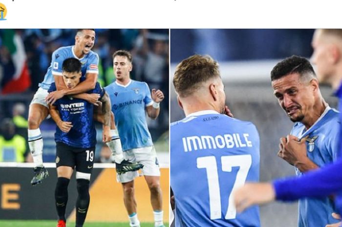 Bek Lazio, Luiz Felipe, akhirnya buka mulut usai melompat ke bahu Joaquin Correa yang membuatnya diganjar kartu merah dan menangis.