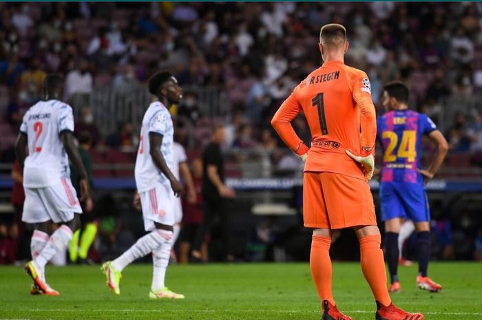 Barcelona takluk 0-3 dari Bayern Muenchen pada matchday pertama Liga Champions 2021-2022.
