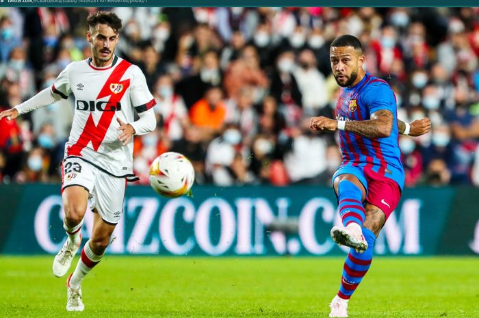 Memphis Depay gagal mencetak gol penalti pada laga melawan Rayo Vallecano dan Barcelona takluk 0-1.