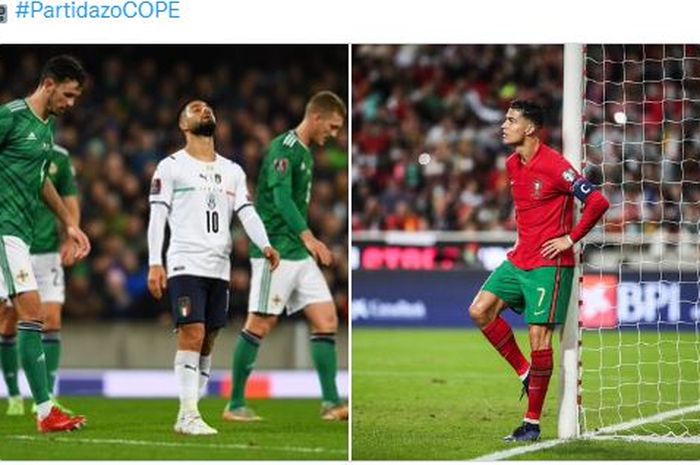 Timnas Italia dan Timnas Portugal berpotensi saling sikut di babak play-off setelah gagal lolos langsung ke putaran final Piala Dunia 2022.