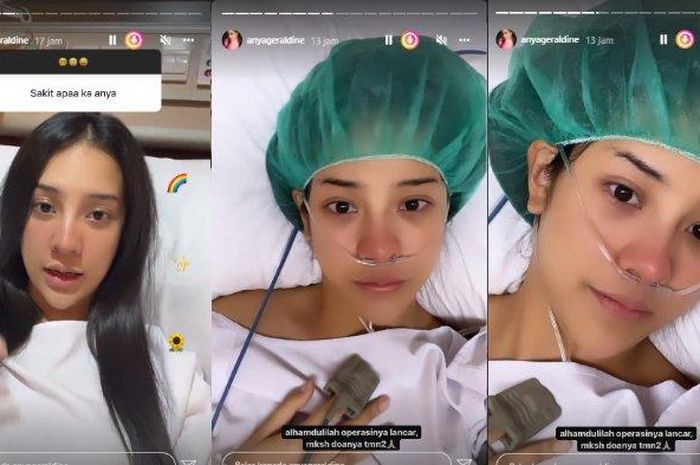 Selebgram Anya Geraldine yang terbaring lemah di rumah sakit