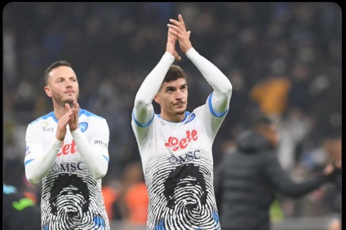 Ekspresi para pemain Napoli usai menelan kekalahan perdana di Liga Italia 2021-2022