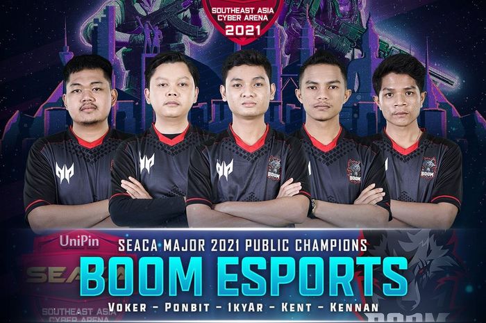 BOOM Esports won the SEACA MAJOR 2021 tournament in the Public category.