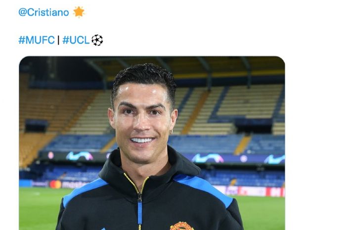 Pemain Manchester United, Cristiano Ronaldo.
