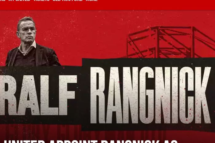 Manchester United meresmikan Ralf Rangnick sebagai pelatih.