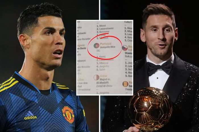 Jurnalis yang mewakili Portugal di pemilihan Ballon d'Or tidak memilih Cristiano Ronaldo dan Lionel Messi.
