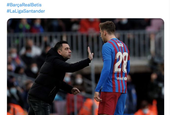 Pelatih Barcelona, Xavi Hernandez, mengaku sakit hati setelah Blaugrana dikalahkan Real Betis di Camp Nou.