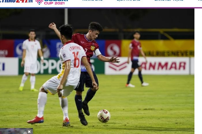 Pertandingan Laos vs Vietnam di Piala AFF 2020, Senin (6/12/2021).