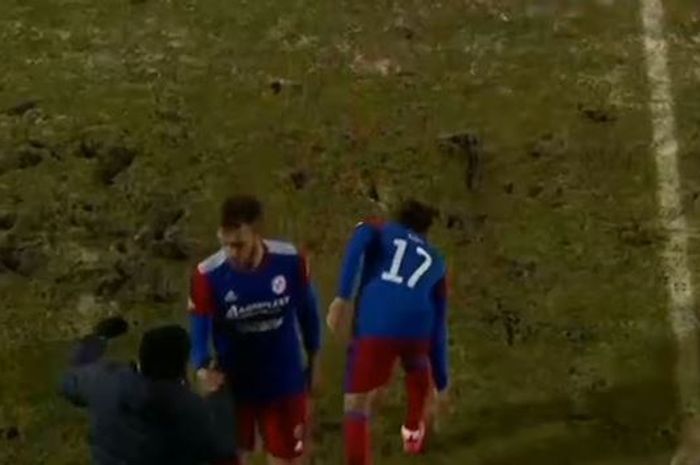 Aksi Egy Maulana Vikri jadi pemain pengganti saat laga Pohronie Vs FK Senica, Sabtu (11/12/2021).