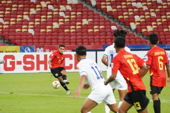 Skuat Timor Leste saat menghadapi Filipina di Piala AFF 2020