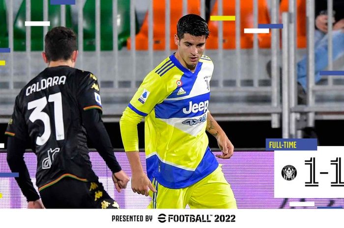  Juventus gagal melanjutkan tren kemenangan dan nirbobol setelah ditahan imbang Venezia dalam laga Liga Italia 2021-2022.
