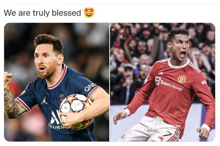 Lionel Messi (PSG) dan Cristiano Ronaldo (Manchester United) sama-sama memiliki perbandingan prestasi fantastis di usia 35 tahun.