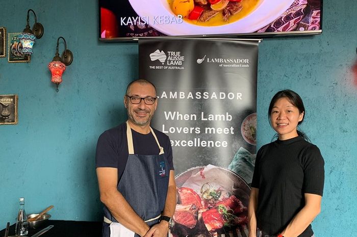 Chef Sezai Zorlu with Valeska, Regional Manager SEA of Meat & Livestock (MLA) Australia.