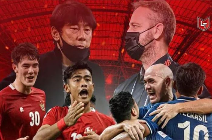 Timnas Indonesia berhadapan dengan Timnas Thailand di Final Piala AFF 2020