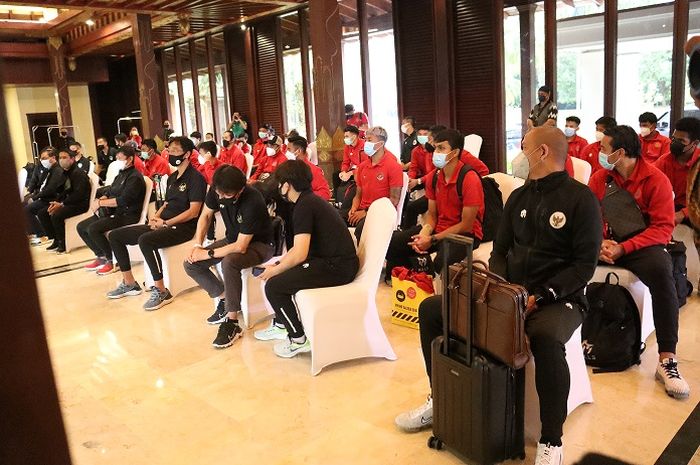 Timnas Indonesia tiba di Tanah Air setelah bermain di Piala AFF 2020 pada Minggu (2/1/2022). 