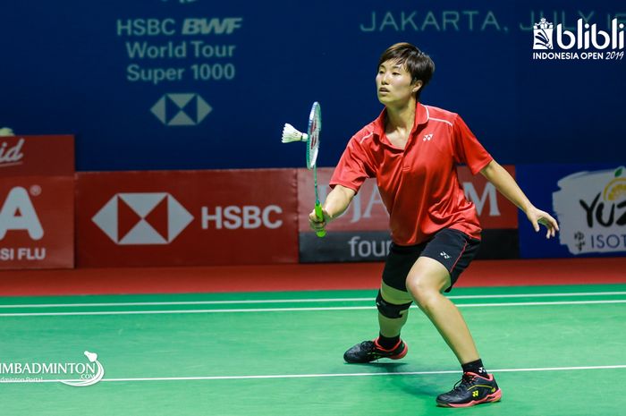Pebulu tangkis tunggal putri Hong Kong, Yip Pui Yin, pada Indonesia Open 2019.