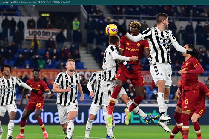 AS Roma takluk 2-3 dari Juventus pada giornata ke-21 Liga Italia 2021-2022.