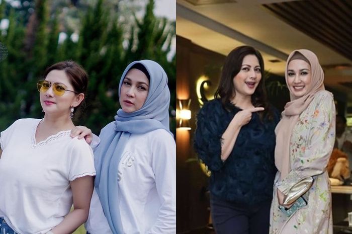 Dina Lorenza dan Cut Keke yang dulu pernah menikahi pria yang sama.