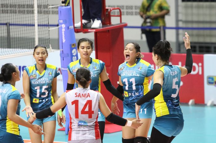 Tim bola voli putri Jakarta Elektrik PLN.