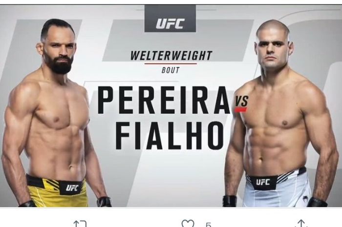 Laga Michel Pereira vs Andre Fialho di UFC 270, Minggu (23/1/2022) WIB di Honda Center, Anaheim, California.