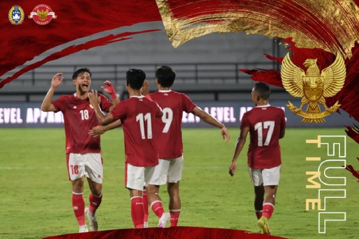Timnas Indonesia menang 4-1 atas Timor Leste dalam uji coba internasional di Stadion Kapten I Wayan Dipta, Gianyar, Bali, Kamis (27/1/2022).