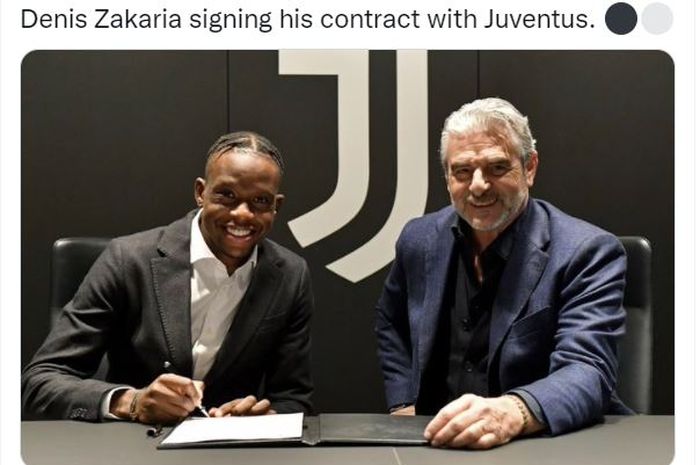 Juventus merekrut Denis Zakaria (kiri) dari Borussia Moenchengladbach di bursa transfer Januari 2022.