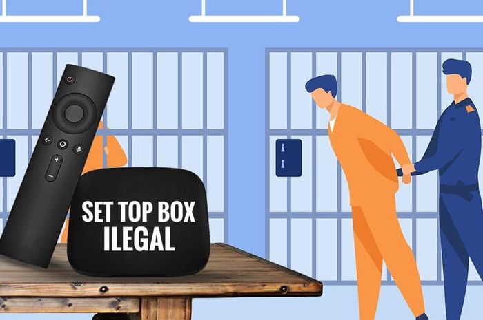 Ilustrasi penjual set box ilegal