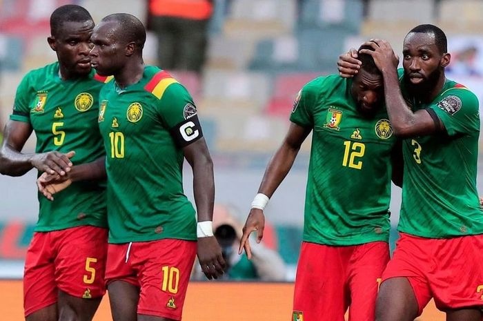 Timnas Kamerun di Piala Afrika 2021.