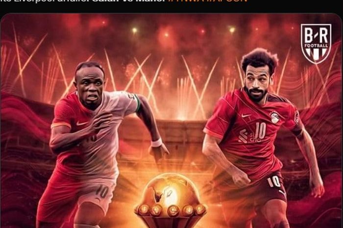 Final Afrika 2021 bakal mempertemukan dua penyerang Liverpool, Sadio Mane dan Mohamed Salah.
