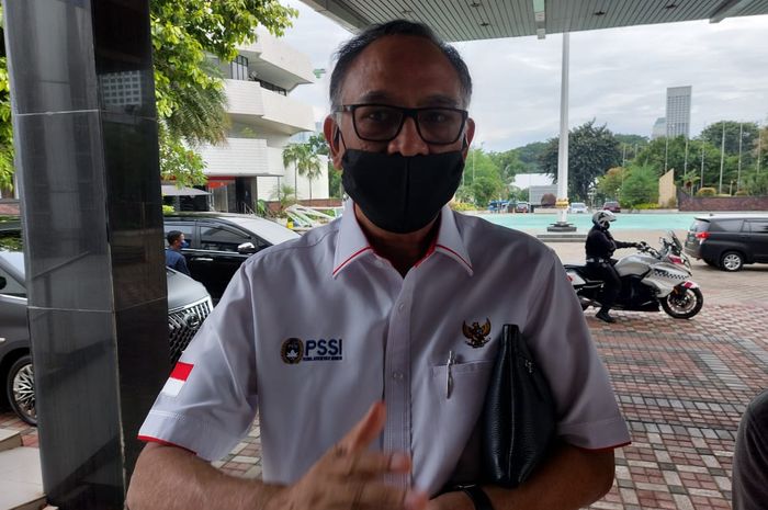 Komite Eksekutif (Exco) PSSI, Hasani Abdulgani, di Kantor Kemenpora, Kamis (10/2/2022).