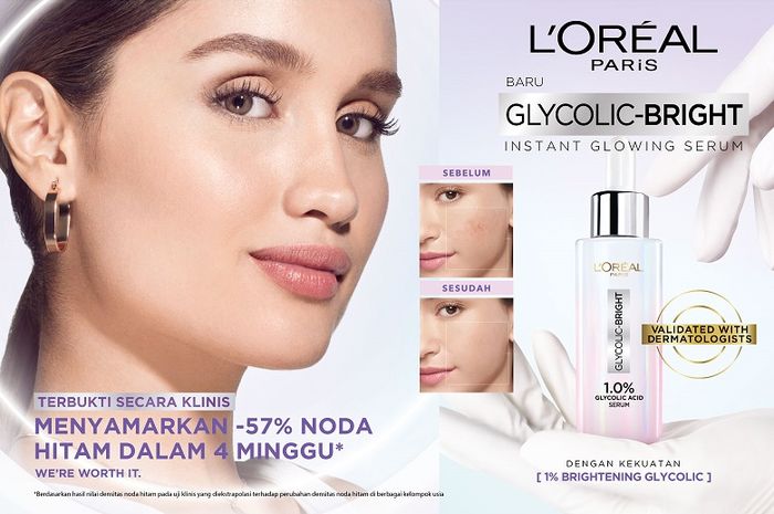 Review Serum L’Oreal Glycolic Bright untuk Kulit Tidak Sekata