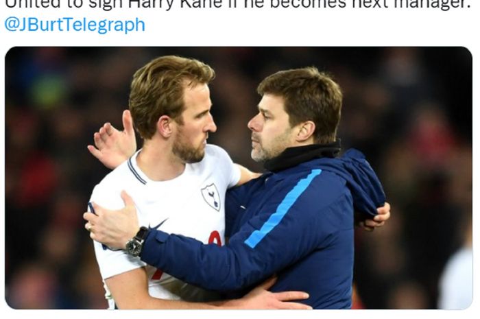 Harry Kane saat masih ditangani Mauricio Pochettino di Tottenham Hotspur