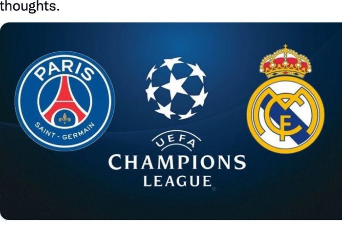 Laga leg 1 babak 16 Besar Liga Champions antara Paris Saint-Germain dan Real Madrid di Stade Parc des Princes, Paris, Selasa (15/2/2022) atau Rabu dini hari WIB.  
