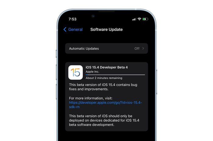 Update iOS 15.4 Beta 4 Dibagikan untuk Developer dan Public Beta - Semua Halaman - MakeMac