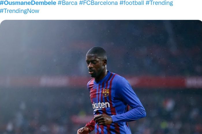 Pelatih Barcelona, Xavi Hernandez, mengatakan bahwa Ousmane Dembele adalah pemain yang profesional dan patut menjadi teladan.