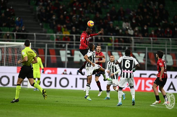 AC Milan hanya mampu bermain imbang 1-1 melawan Udinese di Liga Italia