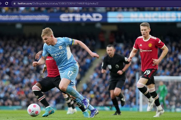 Legenda Manchester United, Paul Scholes, melontarkan pujian untuk 'pembantai' Setan Merah dalam laga Derbi Manchester, Kevin De Bruyne. 