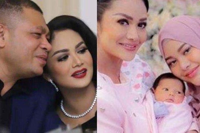 Raul Lemos dan Krisdayanti berfoto dengan Ameena