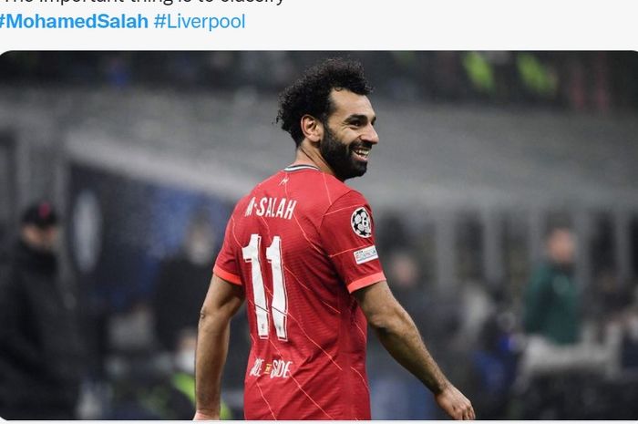 Pemain Liverpool, Mohamed Salah.