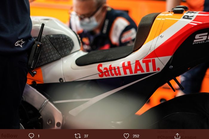 Balapan MotoGP Indonesia 2022 di Sirkuit Mandalika seperti berada di kandang sendiri bagi Repsol Honda.