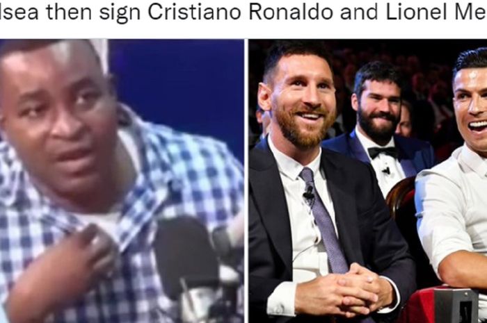 Orang tajir asal Ghana, Bernard Antwi Boasiako, mengaku tertarik membeli Chelsea dan siap mendatangkan Cristiano Ronaldo serta Lionel Messi. 