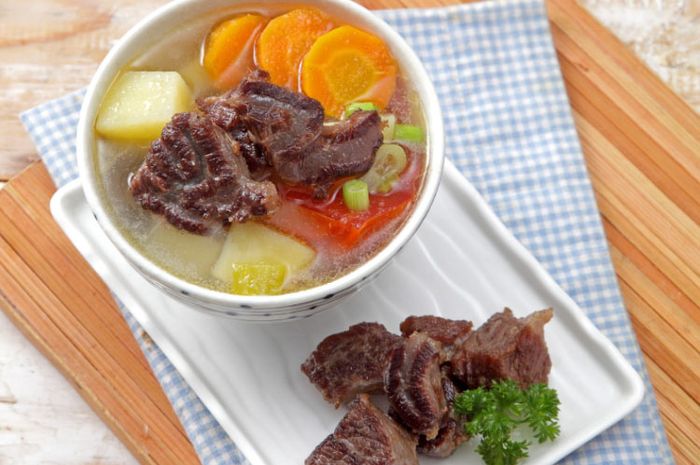 Resep Sop Daging Goreng (SajianSedap)