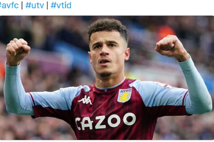 Gelandang Aston Villa, Philippe Coutinho.