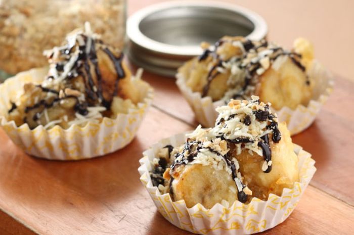 Pisang Goreng Coklat Kacang