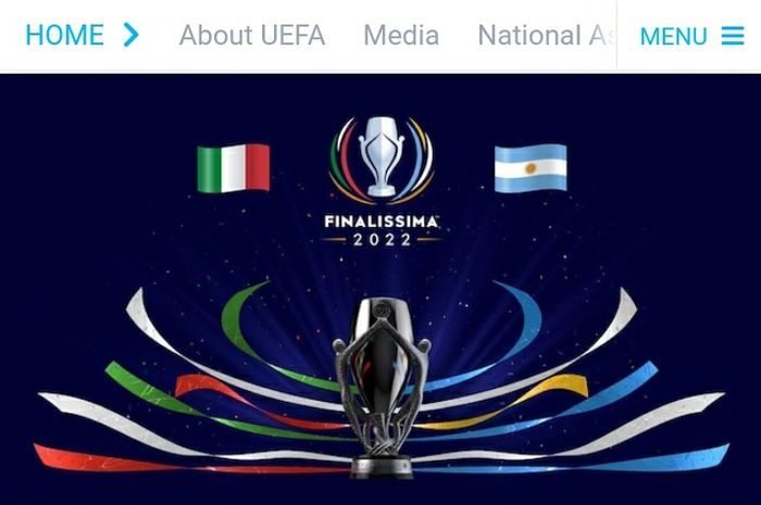 Pengumuman Finalissima hasil kerja sama UEFA-Conmebol akan mempertemukan tim nasional Italia dan Argentina pada 1 Juni 2022.