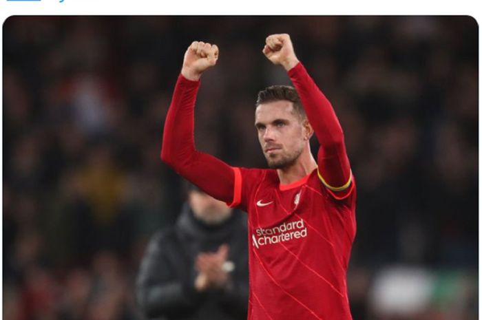 Gelandang sekaligus kapten Liverpool, Jordan Henderson.