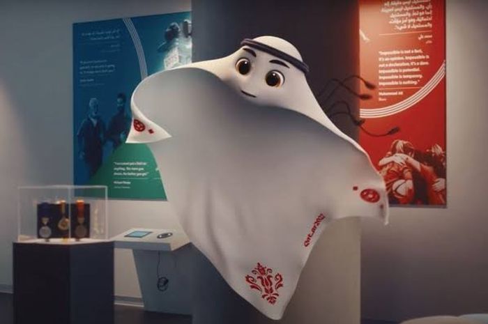 La'eeb (Laeeb), maskot Piala Dunia 2022 Qatar.